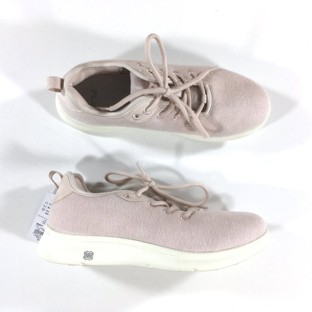 FLX Lace Up Sneakers Womens Size 8 Pink Dynamic Wool